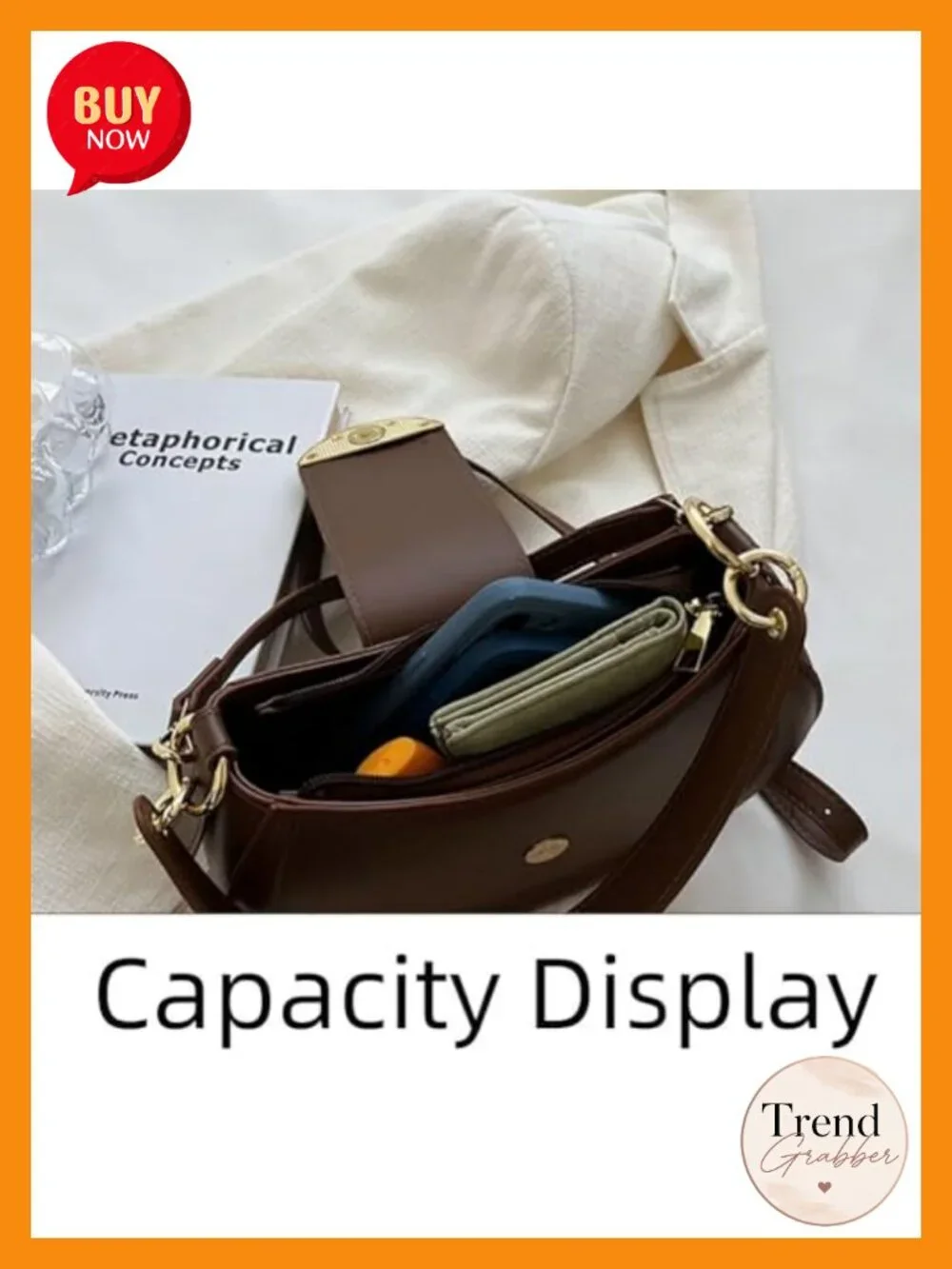 Vegan Leather Hobo Crossbody Purse with Adjustable Strap